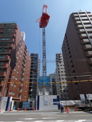 積水ハウス「グランメゾン谷町四丁目」、建設中
