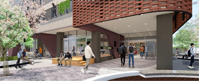 大阪梅田すぐ『ECCコンピュータ専門学校』が1号館を建て替え！ １１月竣工予定。
