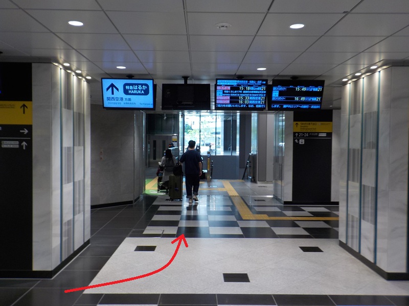 JR大阪駅・うめきた地下出口への行き方【改札内での移動】