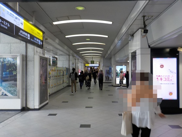 JR大阪駅・南口(改札外の通路)