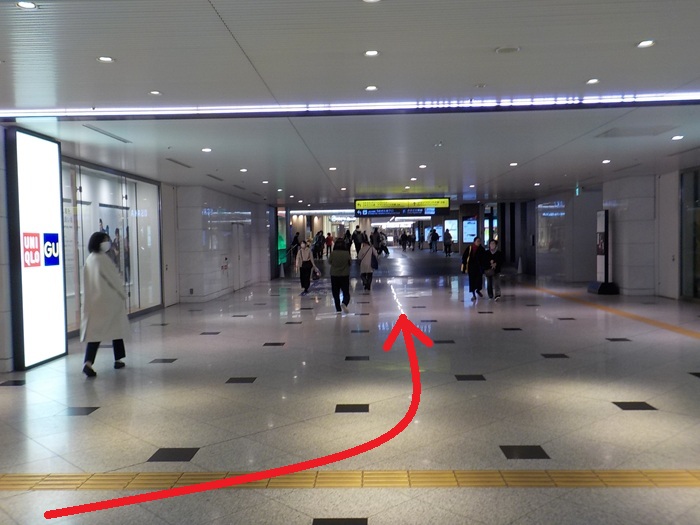 JR大阪駅「中央口」から「うめきた地下出口」への行き方【改札外での移動】