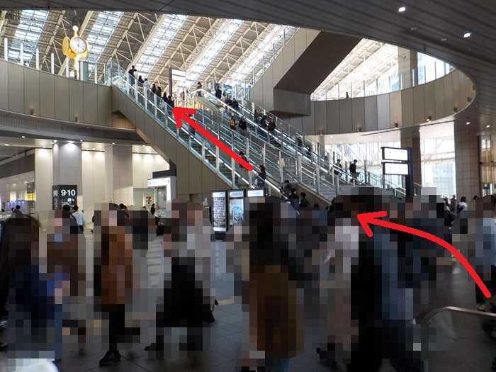 阪急・大阪梅田駅から、大阪ステーションシティシネマへの行き方｜２階中央口改札