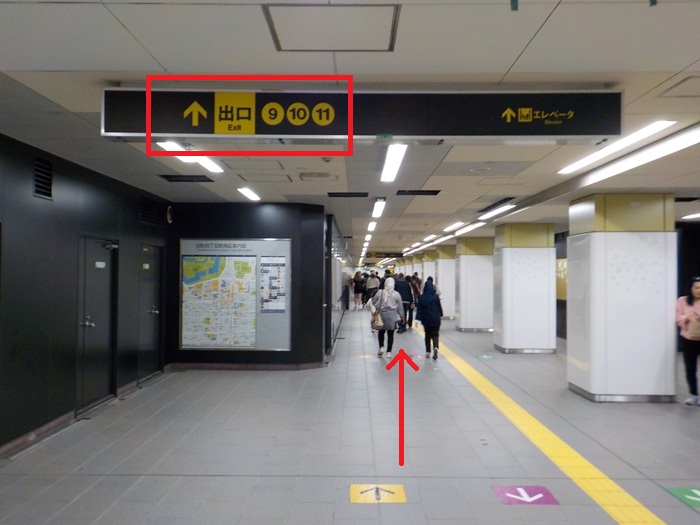 大阪メトロ中央線・谷町四丁目駅から、大阪歴史博物館への行き方