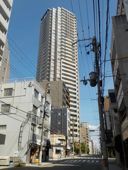内久宝寺町通りを西から東へ｜東横堀川から難波宮跡公園までの風景