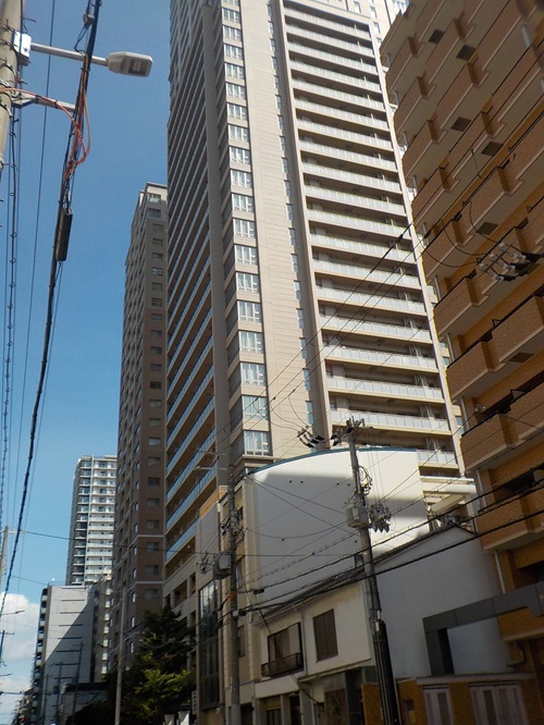 内久宝寺町通りを西から東へ｜東横堀川から難波宮跡公園までの風景