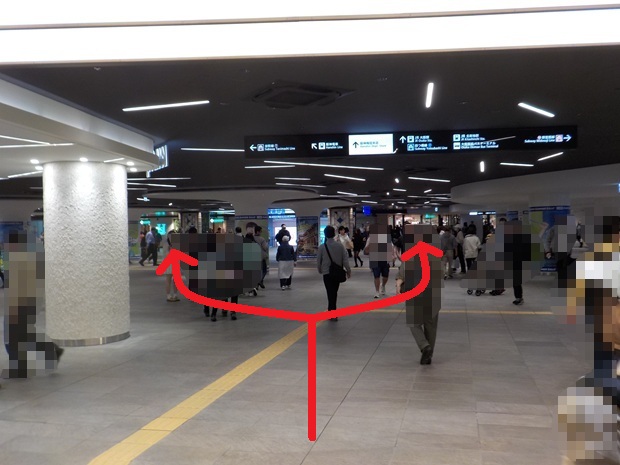 阪急・大阪梅田駅から、阪神梅田本店（阪神百貨店）への行き方