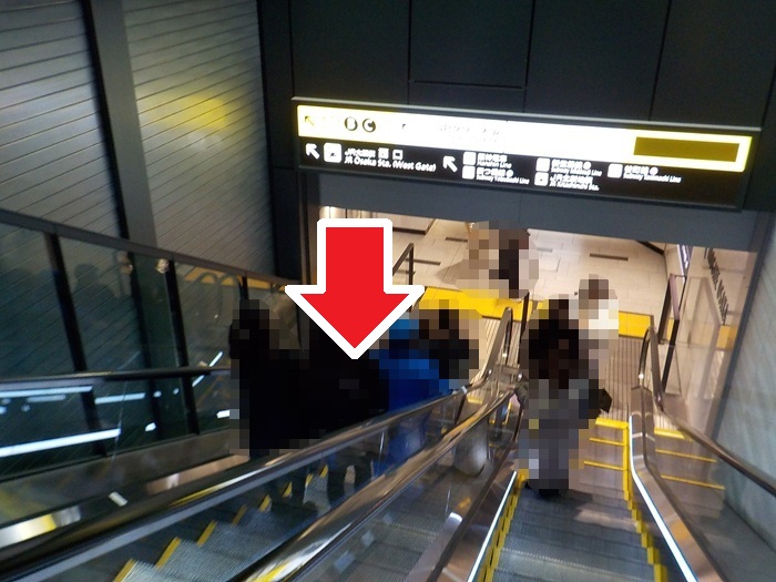 阪急・大阪梅田駅から、KITTE大阪(JPタワー大阪ビル)への行き方