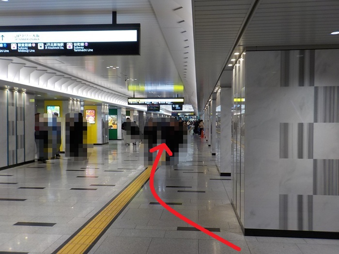 阪急・大阪梅田駅から、KITTE大阪(JPタワー大阪ビル)への行き方