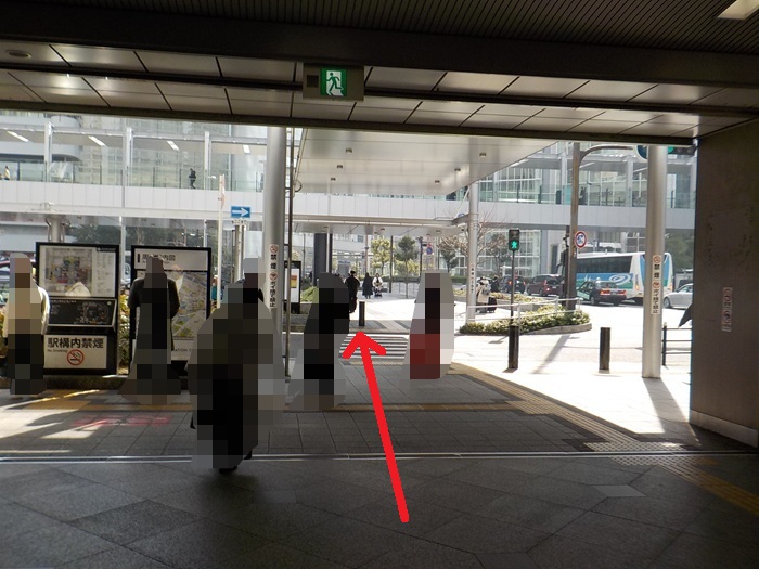 JR大阪駅・桜橋口から、タクシーのりばへの行き方