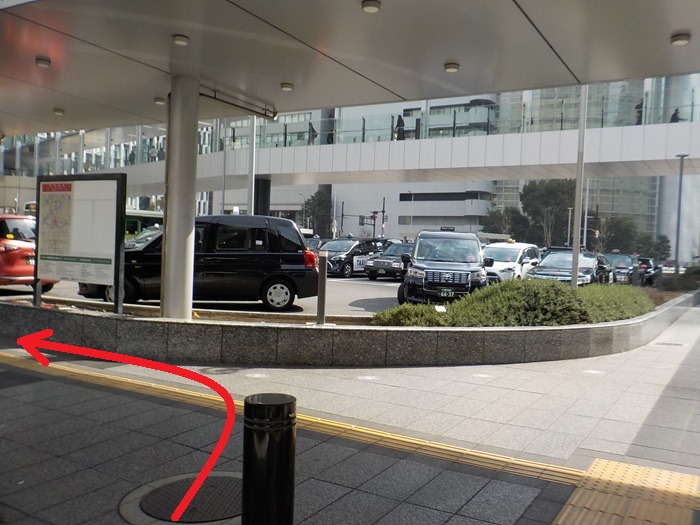 JR大阪駅・桜橋口から、タクシーのりばへの行き方