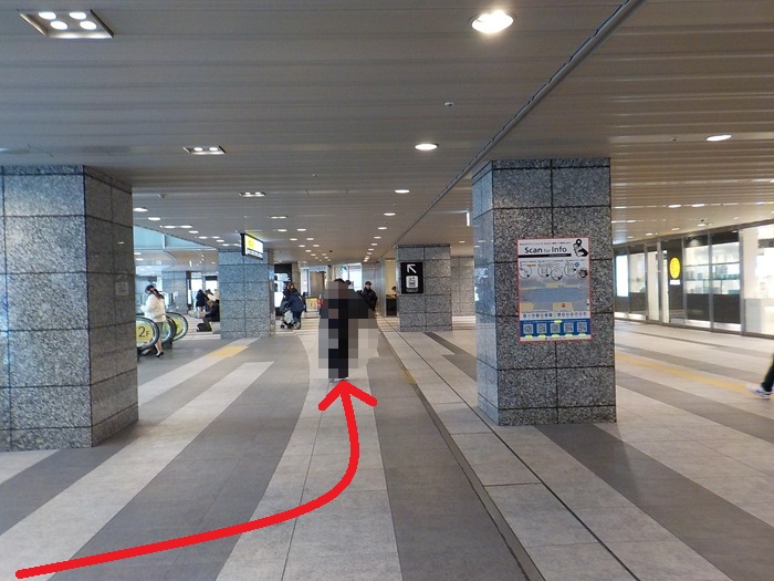 御堂筋線・梅田駅から、KITTE大阪｜JPタワー大阪ビルへの行き方