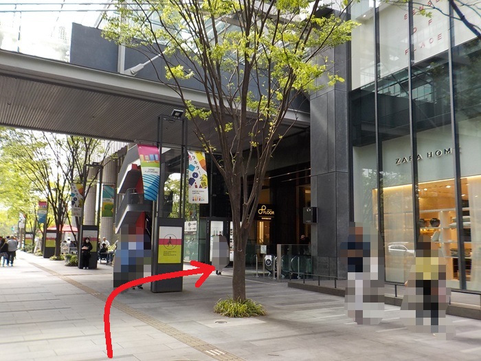 阪急・大阪梅田駅から、グランフロント大阪北館１階の行き方｜茶屋町改札口