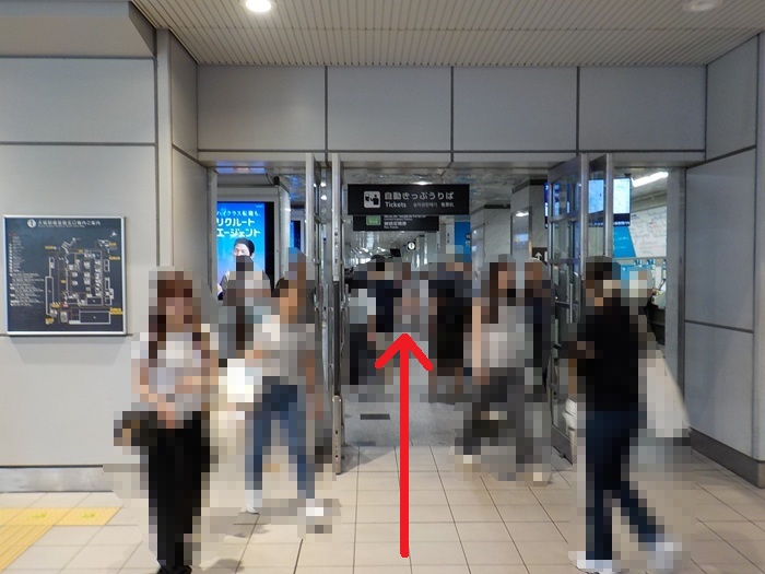 御堂筋線・梅田駅「北改札」から、JR大阪駅「御堂筋口」への行き方