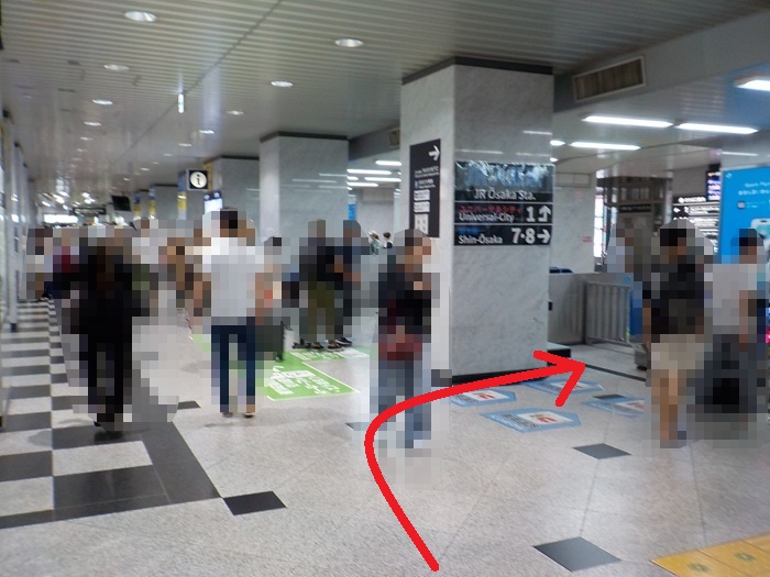 御堂筋線・梅田駅「北改札」から、JR大阪駅「御堂筋口」への行き方