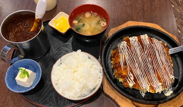 お好み焼き定食