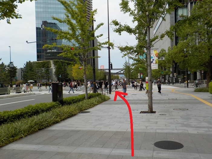 JR大阪駅・桜橋口から、グラングリーン大阪北館への行き方