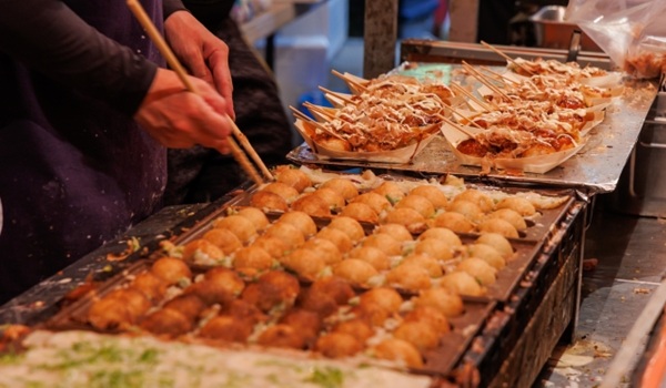 屋台のたこ焼き